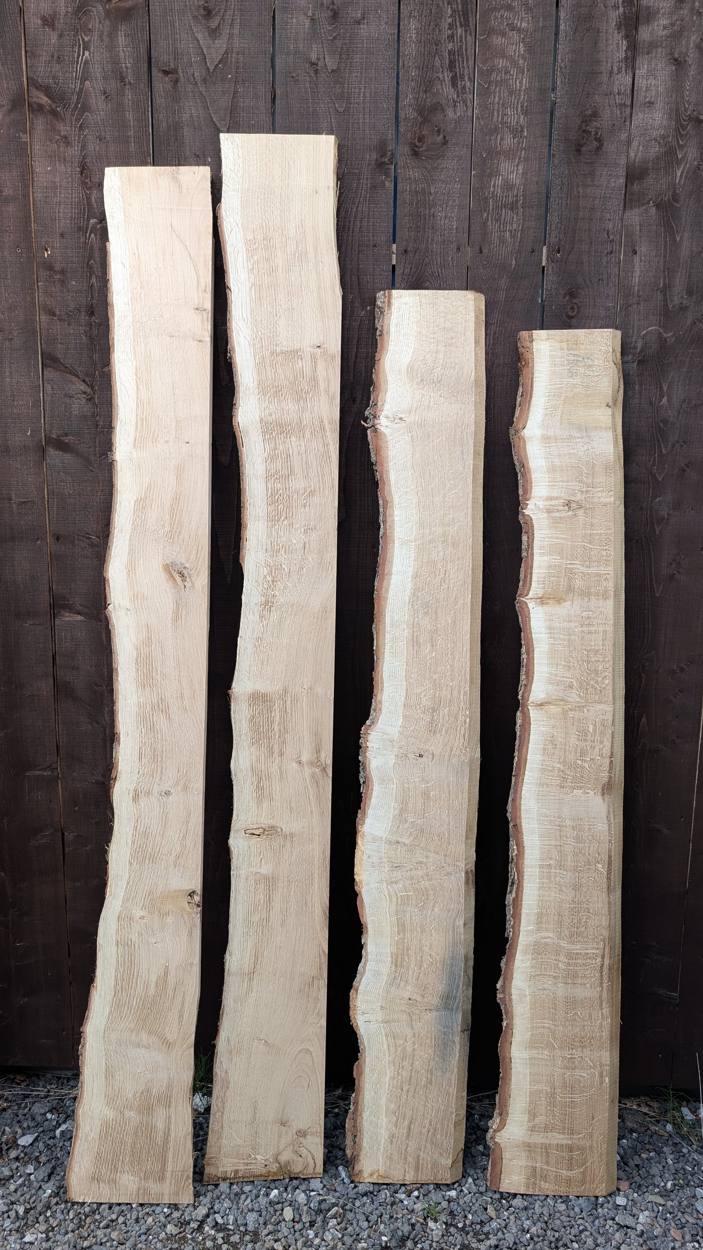 Oak. Quarter sawn. Live edge.