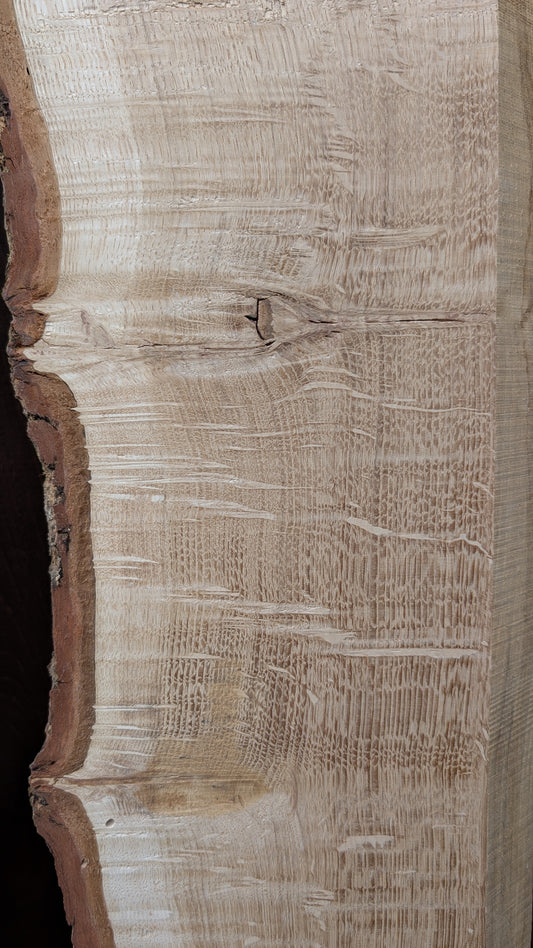 Oak. Quarter sawn. Live edge.